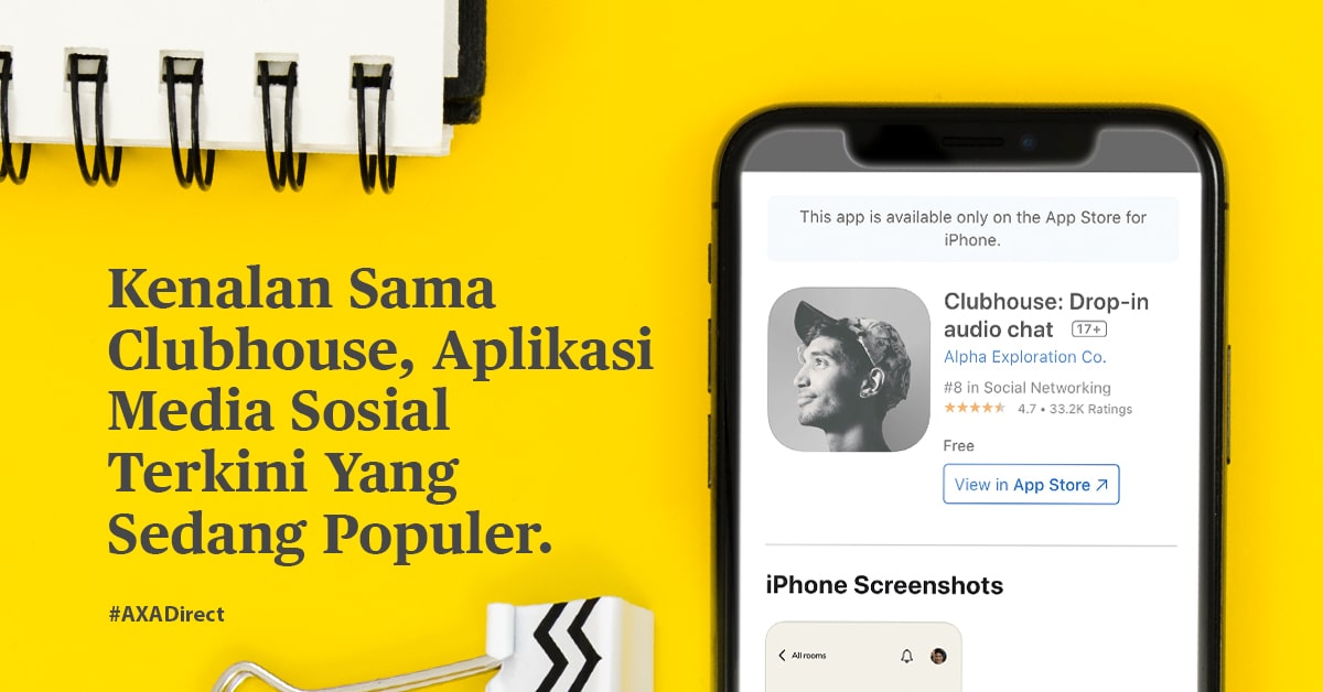 Kenalan Sama Clubhouse, Aplikasi Media Sosial Terkini yang Sedang Populer