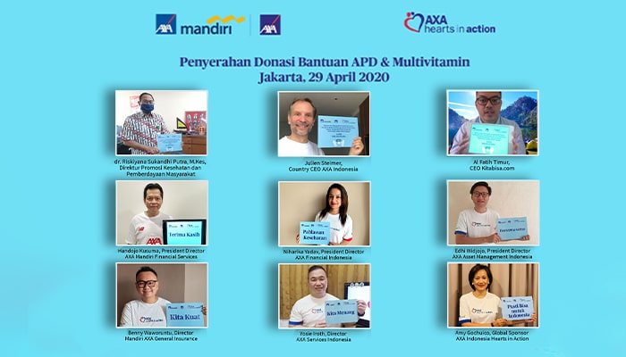 AXA Mandiri dan AXA Menggalang Dana untuk Penanganan COVID-19 Melalui Kitabisa.com